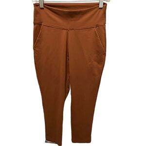 KIRA GRACE Leggings Pockets Brown High Waist Small minimalist neutral beige girl